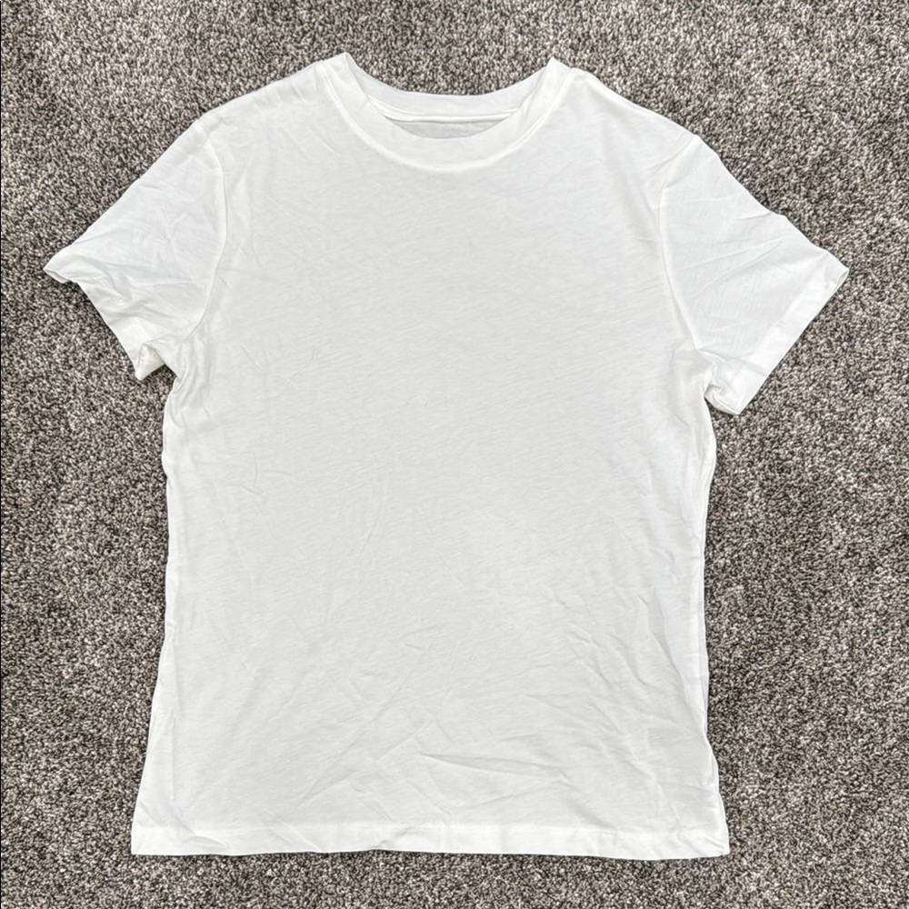 A New Day Plain White T-Shirt ~ Women's Size Extra Small